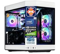 Velztorm Praetix - PC de computadora para juegos (Intel i9-14900K, GeForce RTX 5090, 32GB DDR5, 2TB PCIe SSD, ventiladores RGB, 360mm AIO, 1000W PSU, WiFi 6, Bluetooth 5.2, RJ-45, 1 puerto de