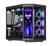 Velztorm Praetix - PC de escritorio LCD para juegos (Intel i9-14900K, RTX 5070 Ti, DDR5 de 32 GB, SSD PCIe de 2 TB, ventiladores RGB Y70 Touch Infinite Case, 360 mm AIO, 1000 W PSU, WiFi 6E 5.2, Win
