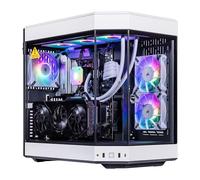 Velztorm White Praetix 3D Custom Built Y60 Gaming Desktop PC (GeForce RTX 5090 32GB (Beats 4090) refrigerado por líquido AMD Ryzen 7 9800X3D, 32GB DDR5, 2TB PCIe SSD, 1000W PSU, WiFi 7, Win 11 Pro)