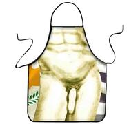 VemeFufu Divertido Sexy Delantal Cocina Impermeable para Mujer Hombre, Delantal de Bar Temático Barbacoa BBQ Antiincrustante para Oktoberfest Navidad para Amigos GX-1P-25