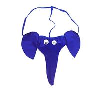 VemeFufu Masculino Tanga G String Slip Tanga Hombre Elefante Tronco Sexy Ropa Interior Hombres Hot Cintura Baja Elásticos Mankini Thong Bragas, De color azul., Talla única