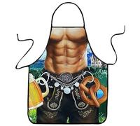 VemeFufu Sexy Delantal de Oktoberfest Bar Temático Divertido para Hombre Mujer, Barbacoa BBQ Antiincrustante Navidad Delantal para Amigos 1P-03