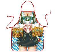 VemeFufu Sexy Delantal de Oktoberfest Bar Temático Divertido para Hombre Mujer, Barbacoa BBQ Antiincrustante Navidad Delantal para Amigos 1P-02