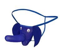 VemeFufu Tangas para Hombre con Diseño de Elefante Sexys Calzoncillos para Hombre Cintura Baja Divertida Tanga Azul