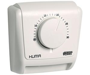 VEMER VE019600 KLIMA 3 - Termostato Mecánico de Ambiente a Membrana de Gas para Calefacción y Aire Acondicionado, Blanco
