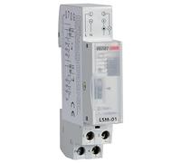 VEMER VE073300 LSM-01 - Interruptor Luces Escaleras, Temporizador Electromecánico de 1 Módulo DIN, 230 V AC, 1 Relé 16 A, Gris Claro