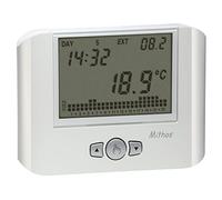 VEMER VE328100 MITHOS - Termostato Calefacción de Pared con Programación Semanal, Alimentado por Batería, Blanco