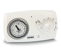 VEMER VE618500 CM100 - Termostato Calefacciónde Pared con Caballetes, Programación Diaria, Alimentación a Pilas, Blanco