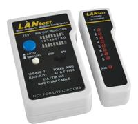 VEMER VE772800 VE LAN - Probador Cables Red RJ45 RJ11 UTP STP FTP con Terminal Remoto, Verifica Continuidad, Cortocircuitos, Errores de Cableado, Modos Automático/Manual, Alimentación 9V