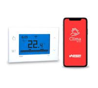 VEMER VE785700 TUO WIFI LITE - Cronotermostato Wi-Fi de pared, programación semanal, control mediante smartphone, compatible con Google Home y Amazon Alexa