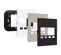 VEMER VE786300 Now Dafne - Kit ClickON Living Now Bticino Compatible con Cronotermostato Dafne de Vemer, Frontales Color Blanco, Negro y Arena