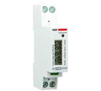 VEMER VE798900 ENERGY 230 M50 MICRO - Contador de Energía Monofásico DIN 1 Módulo, Medidor de Consumo Eléctrico con Certificación MID, 50A Máx, Alimentación 230V, Blanco