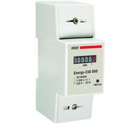 VEMER VE799000 ENERGY 230 D80 - Contador de Energía Monofásico 80A para Carril DIN 2 Módulos, Medidor de Consumo Eléctrico 230V, Medición de Electricidad para Uso Doméstico e Industrial, Blanco