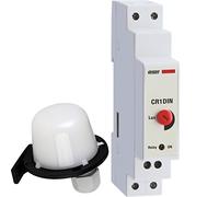 VEMER VJ62300000 Interruptor Crepuscular con Sonda Externa, Instalación en Carril DIN, Gris Claro