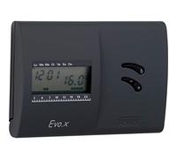 VEMER VN136800 EVO.X - Termostato de Caldera y Calefacción de Pared, Programación Semanal, Alimentado Pilas, Negro
