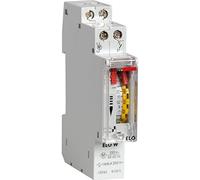 VEMER VP878300 ELO-W - Interruptor Horario Electromecánico, Temporizador con Programación Semanal, Instalación en Carril DIN, Gris Claro