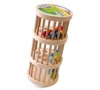 Vemkel Sonajero de lluvia feliz, juguetes Montessori para niños a partir de 1 año, juegos de madera para bebés