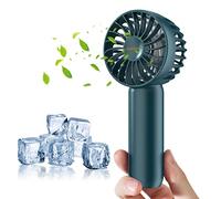 VEMONT Ventilador de Mano, Mini Ventilador Portatil con batería recargable 2500mAh,Ventiladores Pequeño Bolsillo con 3 velocidades (3-10h), Ventiladores USB para acampar viajes aire libre acampar