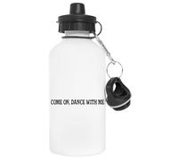 Ven A Bailar Conmigo Botella de Agua Blanco Aluminio