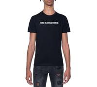 Ven A Bailar Conmigo Camiseta Negro para Hombre De Manga Corta con Cuello Redondo