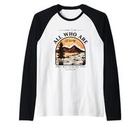 Ven a mí Todos los Que están cansados y te daré Descanso Camiseta Manga Raglan
