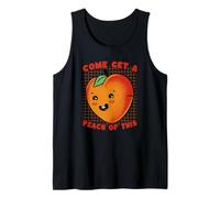Ven a Obtener melocotón de Este Divertido Juego de Palabras de Frutas Kawaii Camiseta sin Mangas