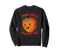 Ven a Obtener melocotón de Este Divertido Juego de Palabras de Frutas Kawaii Sudadera