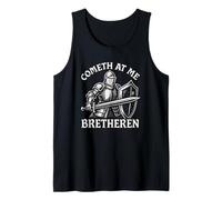 Ven a por mí, hermanos, divertido caballero medieval, ven a por mí, hermano Camiseta sin Mangas