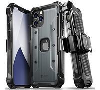 Vena vArmor Rugged Funda Antigolpes Compatible con Apple iPhone 12 Pro MAX (6.7"-Inch), (Military Grade, Drop Protection) Armor Protección Clip de Cinturón Carcasa con Soporte- Gris
