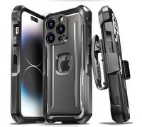 VENA vArmor Rugged Funda Antigolpes Compatible con Apple iPhone 14 Pro (6.1"-Inch), (Magsafe Compatible, Military Grade) Armor Protección Clip de Cinturón Carcasa con Soporte