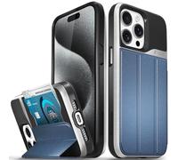 VENA vCommute - Funda Tipo Cartera Compatible con Apple iPhone 15 Pro MAX (6.7 Pulgadas), (protección contra caídas de Grado Militar), Funda de Piel con Tapa y Ranura para Tarjetas con Soporte, Color