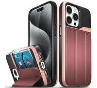 VENA vCommute - Funda Tipo Cartera Compatible con Apple iPhone 15 Pro MAX (6.7 Pulgadas), (protección contra caídas de Grado Militar), Funda de Piel con Tapa y Ranura para Tarjetas con Soporte, Color