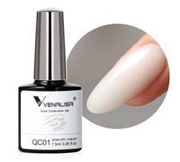 VENALISA Builder Gel Quick Construction Base - Poligel de color blanco natural para reparación de uñas rotas