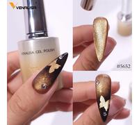 Venalisa-esmalte de uñas en Gel, 10ml, textura suave, cepillo redondo, Hema, TPO, libre de remojo, brillo, ojo de gato, Kit de laca en Gel, paleta de colores, 1 ud. GC01