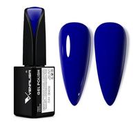 VENALISA Esmalte Semipermanente de Pintauñas azul oscuro 15ml Esmaltes de Uñas soak off Gel UV LED Kit de Esmaltes de Uñas en Gel Soak Pintauñas Semipermanentes Perfecto para Principiantes