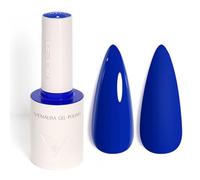 VENALISA Esmaltes Semipermanentes de Uñas en Gel Azul Profundo Deep Blue Pintauñas Semipermanentes UV LED de Larga Duración Apto Para Principiantes Manicura 10ml