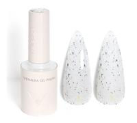 VENALISA Esmaltes Semipermanentes de Uñas en Gel Glitter Gris Grey Glitter Pintauñas Semipermanentes UV LED de Larga Duración Apto Para Principiantes Manicura 10ml