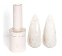 VENALISA Esmaltes Semipermanentes de Uñas en Gel Puntos Blancos White Specks Pintauñas Semipermanentes UV LED de Larga Duración Apto Para Principiantes Manicura 10ml