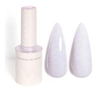 VENALISA Esmaltes Semipermanentes de Uñas en Gel Puntos Morado Claro Light Purple Specks Pintauñas Semipermanentes UV LED de Larga Duración Apto Para Principiantes Manicura 10ml