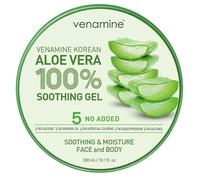 Venamine Gel calmante e hidratante de aloe vera coreano 100% para cara y cuerpo, 300 ml