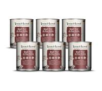 VenandiAnimal Comida de Calidad para Gatos - Carne Vacuna como monoproteína, Comida húmeda, sin Cereales y Natural, Paquete de 6 (6 x 800 g)