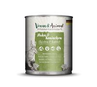 VenandiAnimal Comida húmeda de Calidad para Gatos - Pollo y Conejo, 1 x 800 g (1 Paquete), sin Cereales y con Carne