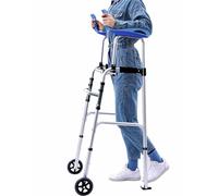 VENBER Andador Plegable Ancianos, Andador Vertical Ligero para Personas Mayores Discapacitadas Adulto/Andador De Pie Andador Andador con Reposabrazos,Compacto Ajustable