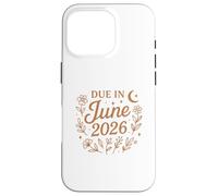 Vence en Junio de 2026 Lindo Anuncio de bebé Floral Carcasa para iPhone 16 Pro