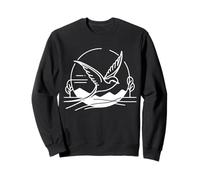Vencejo Arte Lineal Observador de Aves Sudadera