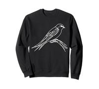 Vencejo Arte Lineal Ornitólogo Sudadera