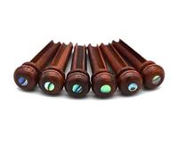 Vencetmat Cocobolo Guitarra Puente Pins, Estilo Vintage, Ranurado, Verde Abalone Dot Inlaid.