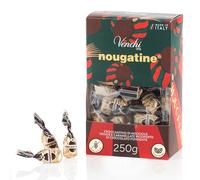 Venchi - Bolsita con Turrón de Chocolate, 250 g - "Avellanas del Piamonte IGP" Picadas y Caramelizadas - Cobertura de Chocolate Fondant 60% - Sin Gluten - Vegano - Idea de regalo
