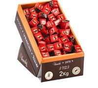 Venchi - Caja Expositora con Bombones Espresso Café, 2 kg - Bombón Cremoso de Café y Chocolate Extra Negro 75 % - Paquete de 185 Unidades - Sin Gluten