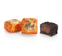 Venchi - Chocoviar Naranja - Bombón de Chocolate Extra Negro con Relleno de Naranja Sanguina, 1 kg - Sin Gluten - Vegano